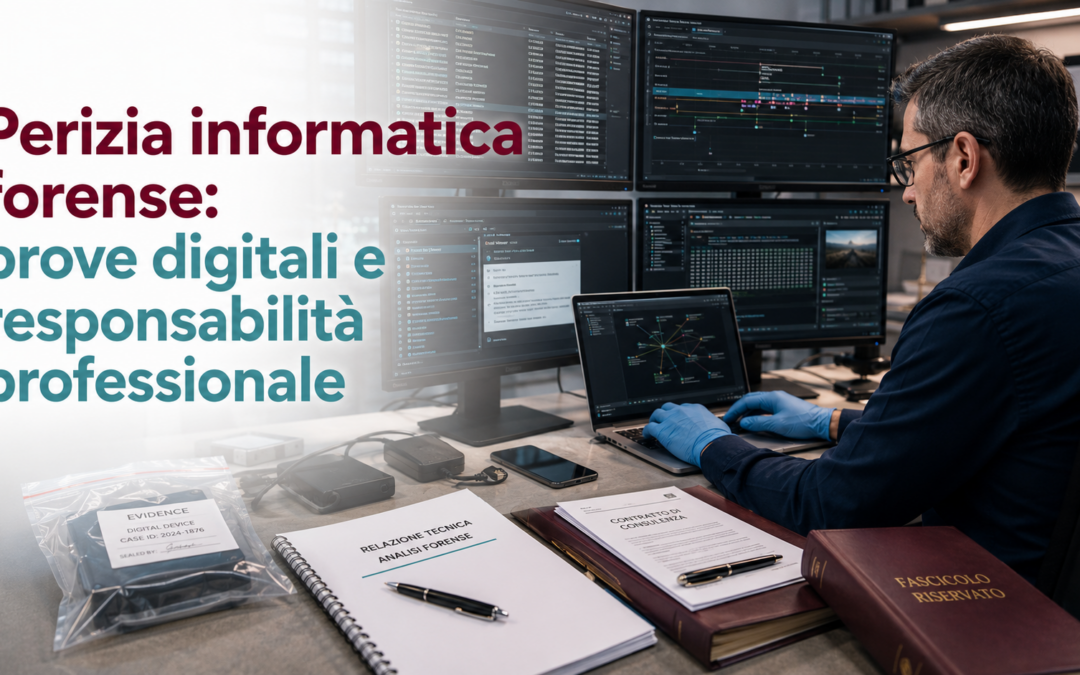 Perizia informatica forense e verifica delle prove digitali prima della relazione tecnica